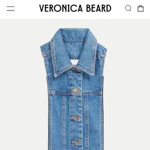 Veronica Beard Blue Slate Denim Dickey NWT, fits VB Dickey blazers, coats, OS